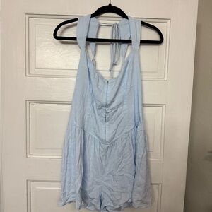 Light Blue Halter corset romper